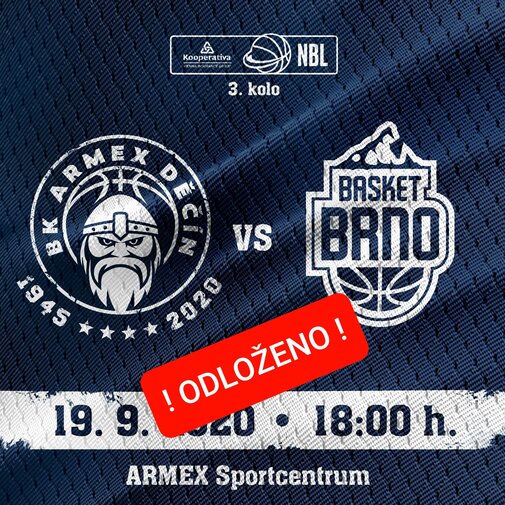Utkání s Brnem odloženo Utkání s Brnem odloženo