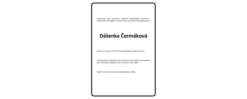 Smutná zpráva Smutná zpráva