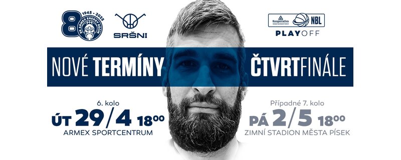 Informace ke vstupenkám - odložené 6. utkání čtvrtfinále Informace ke vstupenkám - odložené 6. utkání čtvrtfinále